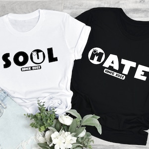 Soul Mate Sweatshirt, Funny Valentines Day Shirt, Matching Couples Hoodie, Cute Gifts For Girlfriend, Gift For Boyfriend, Couple Gifts,E5457