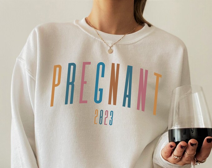 Custom Pregnancy Announcement Shirt, Custom Pregnant Mom Gifts, Personalized Maternity Hoodie, Custom New Mom Gifts, Baby Shower Gift, E5960