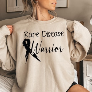 Rare Disease Awareness Shirt, Rare Disease Warrior Sweatshirt, Cancer Ribbon Shirt, Trendy Motivational Gifts, Cancer Survivor Hoodie, E5673