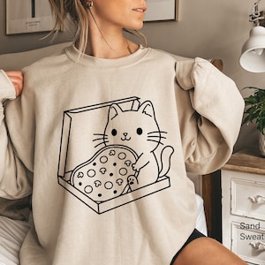 Pizza Cat Shirt Etsy