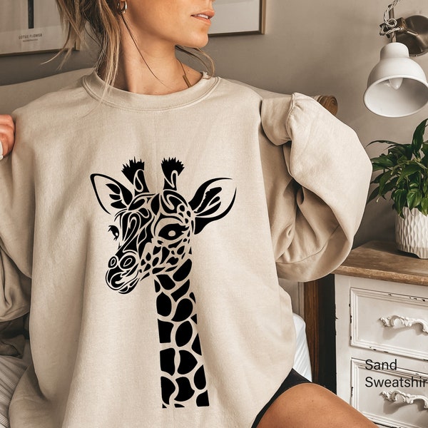 Cute Giraffe Sweatshirt, Baby Giraffe Shirt, Giraffe Hoodie, Cute Animal Shirt For Kids, Giraffe Graphic Tee, Giraffe Gift For Women, EA5948