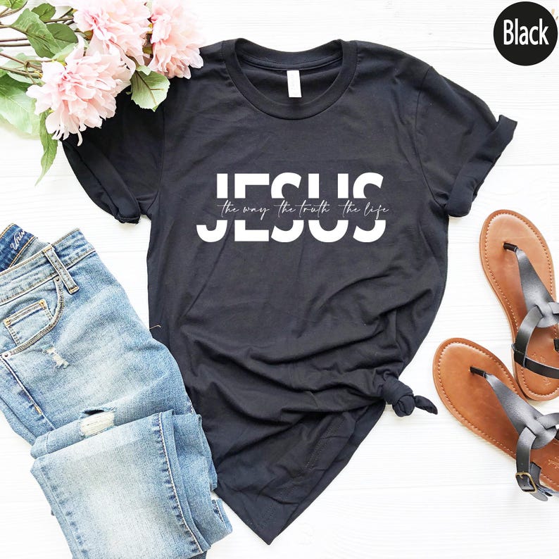 Sudadera cristiana, ropa de Jesús, camiseta de Jesús, regalos religiosos para mujeres, camiseta católica, camisetas cristianas bonitas, regalos cristianos imagen 2