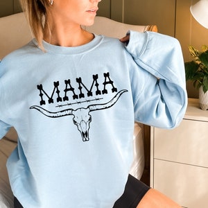 Western Mama Shirt, Mom's Country Shirt, Trendy Mother's Day Gifts, Mom's Birthday Gifts, Aesthetic Mama Hoodie, Cowgirl Mama Gifts, E6106 image 9