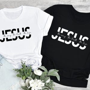Sudadera cristiana, ropa de Jesús, camiseta de Jesús, regalos religiosos para mujeres, camiseta católica, camisetas cristianas bonitas, regalos cristianos imagen 6