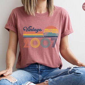 Vintage 2007 Sweatshirt | 16th Birthday Hoodie For Retro Lover, Bday Gifts For Her, Womans Bday Tshirt, Gen Z Shirt, Teenager Era Shirt image 4