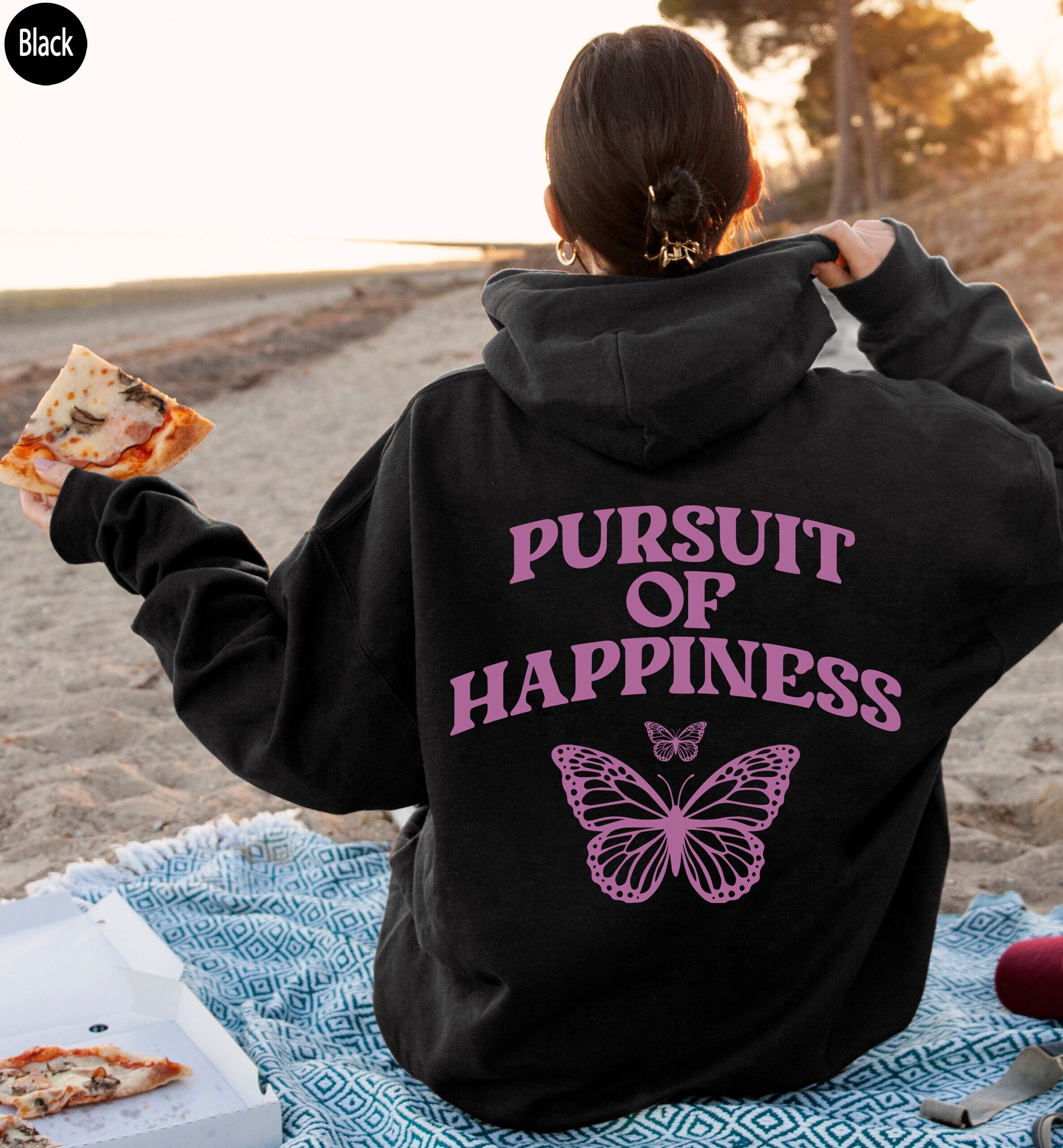 Pursuit of Happiness Hoodie Preppy Sweatshirt Women's - Etsy