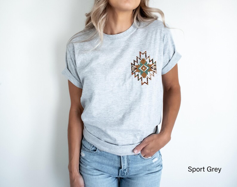 Aztec Shirt, Women's Country Shirt, Aesthetic Cowgirl Sweatshirt, Rodeo Hoodie, Cowboy Shirt, Valentines Gifts For Her, Ethnic Shirts immagine 9