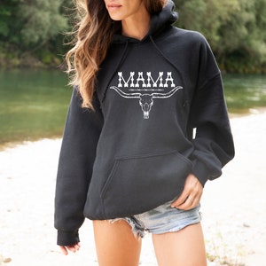 Western Mama Shirt, Mom's Country Shirt, Trendy Mother's Day Gifts, Mom's Birthday Gifts, Aesthetic Mama Hoodie, Cowgirl Mama Gifts, E6106 image 3