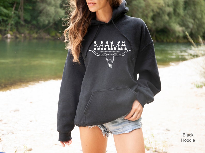 Western Mama Shirt, Mom's Country Shirt, Trendy Mother's Day Gifts, Mom's Birthday Gifts, Aesthetic Mama Hoodie, Cowgirl Mama Gifts, E6106 image 3