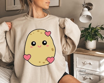Cute Potato Shirt | Valentines Day Gifts For Her, Best Friend Gift, Birthday Gift Ideas, Potato Lover Gift, Gifts For Girlfriend, Boyfriend