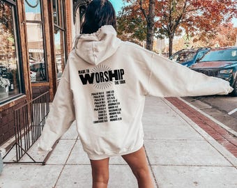 Made to worship Sweatshirt | psalm 95 1, christian sweatshirt, worship shirt, christian gift, bible verse shirt, religious sweatshirt