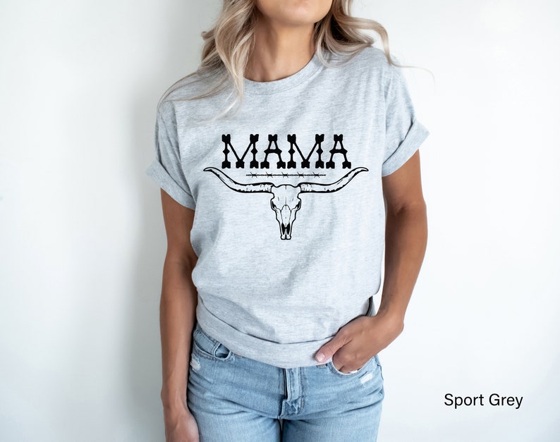 Western Mama Shirt, Mom's Country Shirt, Trendy Mother's Day Gifts, Mom's Birthday Gifts, Aesthetic Mama Hoodie, Cowgirl Mama Gifts, E6106 image 2