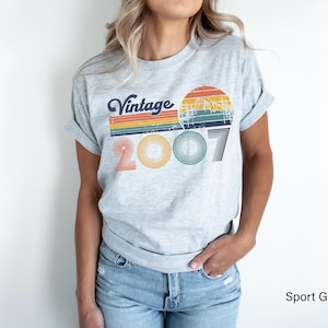 Vintage 2007 Sweatshirt | 16th Birthday Hoodie For Retro Lover, Bday Gifts For Her, Womans Bday Tshirt, Gen Z Shirt, Teenager Era Shirt image 2