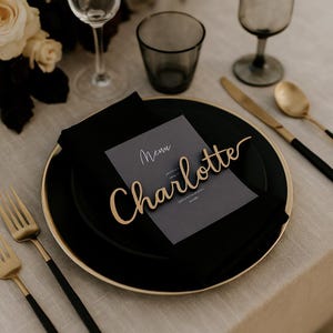 Custom Wood Name Tag, Elegant Wedding Place Card, Personalized Wooden Name Sign for Table Settings, Customized Special Dinner Name Sign,
