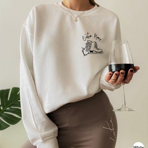 Custom Ice Skating Sweatshirt | Women's Custom Figure Skater Shirt, Skating Coach Gifts, Customized Skate Tee, Ice Skating Fan Tee