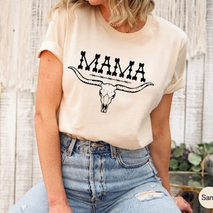 Western Mama Shirt, Mom's Country Shirt, Trendy Mother's Day Gifts, Mom's Birthday Gifts, Aesthetic Mama Hoodie, Cowgirl Mama Gifts, E6106 image 4