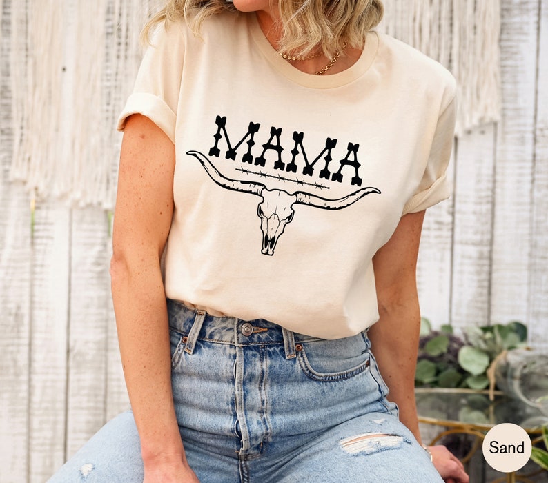 Western Mama Shirt, Mom's Country Shirt, Trendy Mother's Day Gifts, Mom's Birthday Gifts, Aesthetic Mama Hoodie, Cowgirl Mama Gifts, E6106 image 4