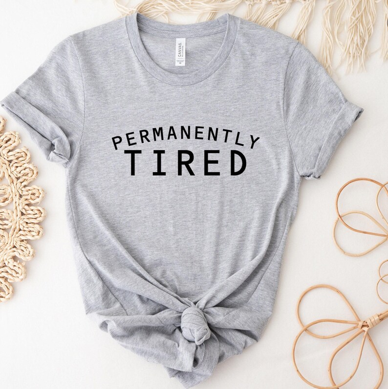 Permanently Tired Shirt, Lazy Sweatshirt, Funny Attitude Shirt, Always Tired Hoodie, Sleepy Shirt, Cute Christmas Gifts, Introvert Tee image 3