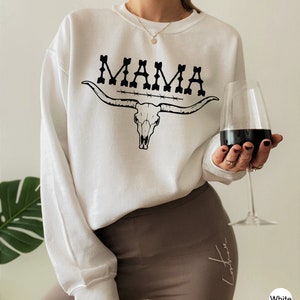 Western Mama Shirt, Mom's Country Shirt, Trendy Mother's Day Gifts, Mom's Birthday Gifts, Aesthetic Mama Hoodie, Cowgirl Mama Gifts, E6106 image 7