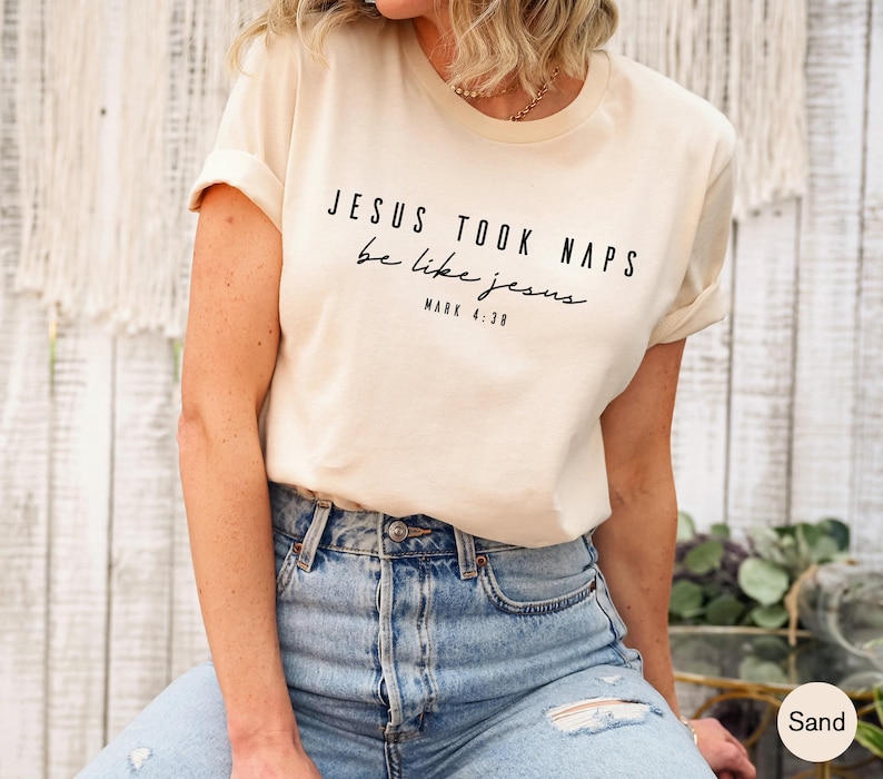 Funny Christian Sweatshirt | Jesus Took Naps Be Like Jesus Shirt, Prayer Gifts For Her, Gifts For Christians, Funny Religious Gift image 3