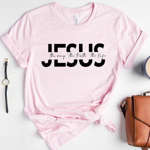 Sudadera cristiana, ropa de Jesús, camiseta de Jesús, regalos religiosos para mujeres, camiseta católica, camisetas cristianas bonitas, regalos cristianos imagen 3