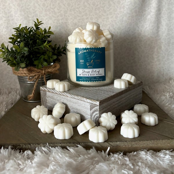 Aromatherapy Eucalyptus + Tea Stress Relief ~ Bath and Body Works  Candle Wax Melts