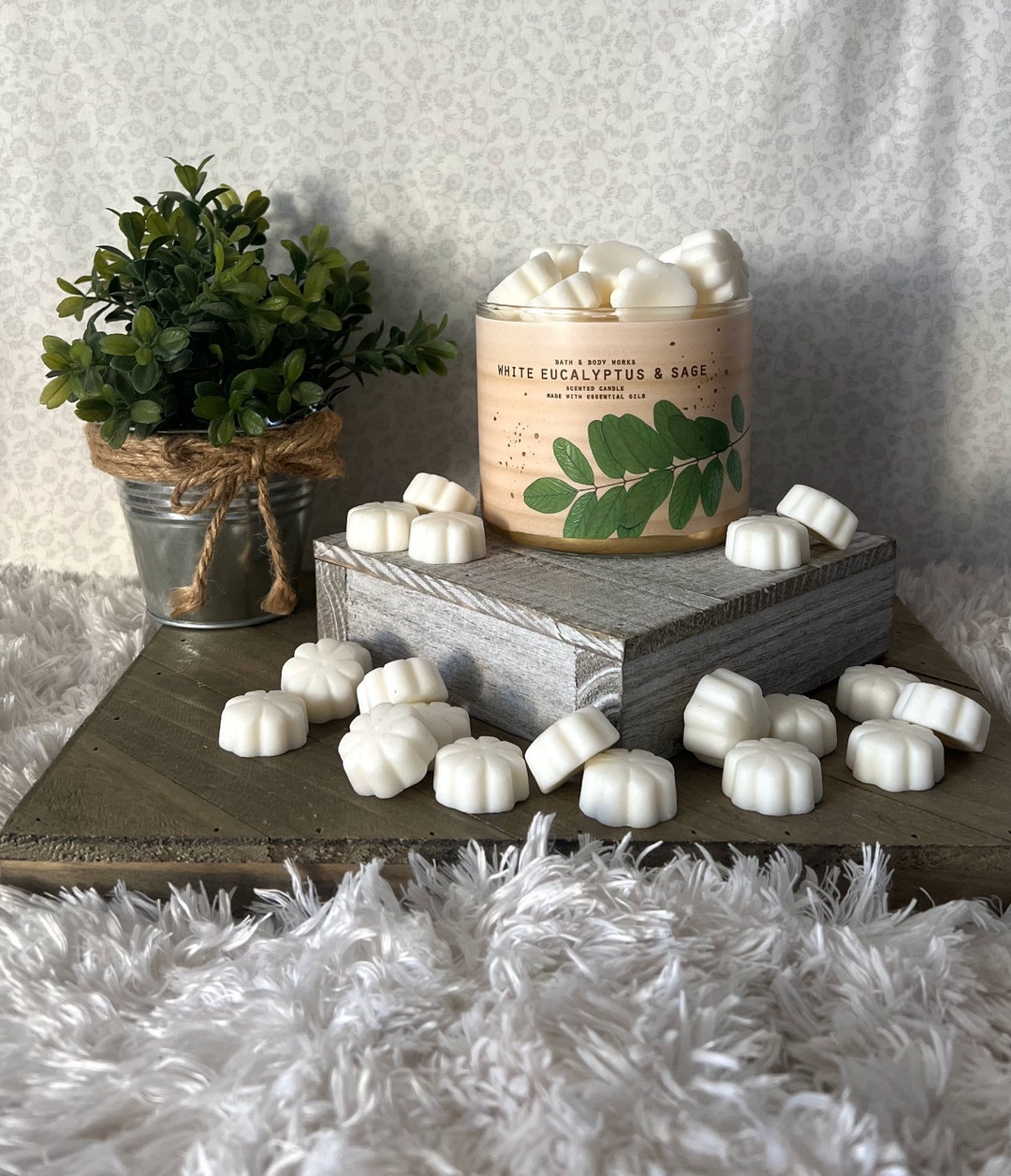 White Eucalyptus & Sage Bath and Body Works Candle Wax Melts Etsy