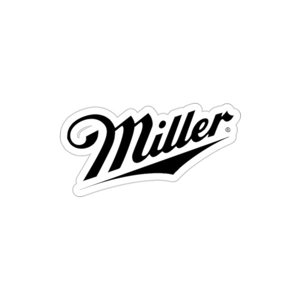 Miller High Life Beer Logo Vinyl Die Cut Sticker - Decorate Your Water Bottle, Laptop, Car and More