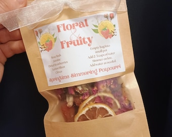 Floral & Fruity Spring Simmer Potpourri | Natural Home Fragrance