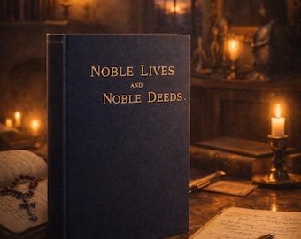 Noble Lives and Noble Deeds Hardcover Book – 1893 Fifth Edition Christian Character Reader