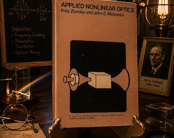 Applied Nonlinear Optics Zernike Midwinter First Edition 1973 Wiley Hardcover DJ Nobel Prize Family