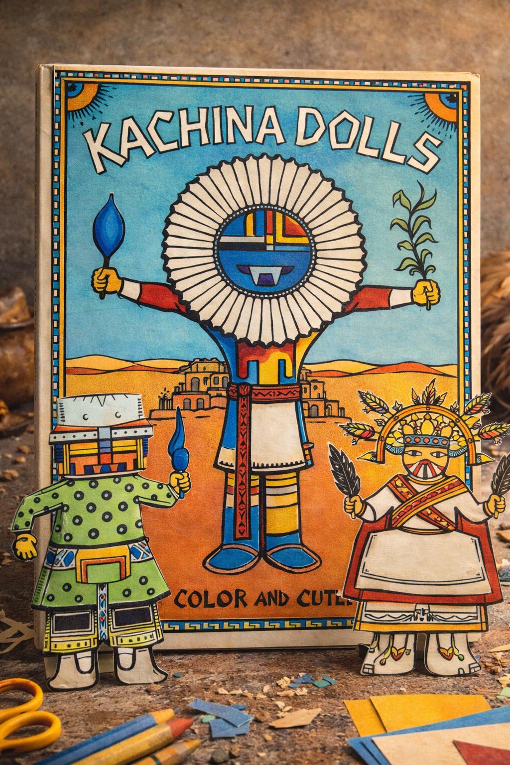 Kachina Dolls: 1974 Hopi Paper Craft Activity Book (color and Cut