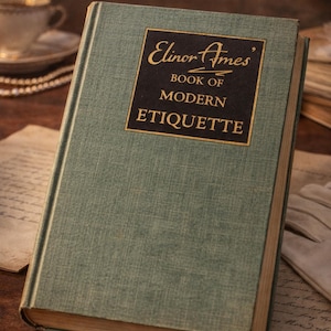 1935 Art Deco Etiquette Guidebook | Elinor Ames, Vintage Manners