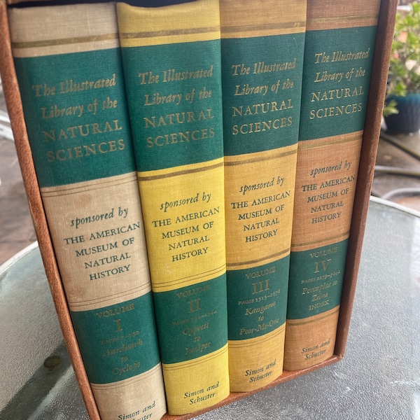 The American Museum of Natural History Presents: The Illustrated Library of the Natural Sciences Volumes I-IV Hardcover – January 1, 1958