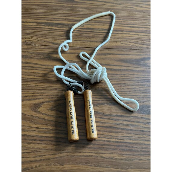 Golds Gym Wood Handled Jump Rope Etsy