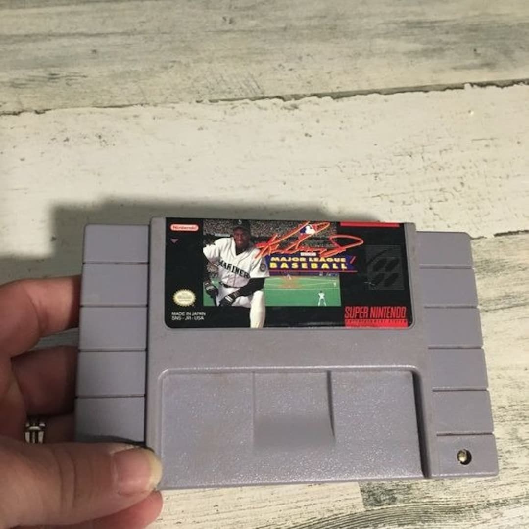 Ken Griffey Jr Presents Major League Baseball Super Nintendo SNES 1992