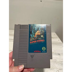 Super Pitfall NES game cartridge circa 1986