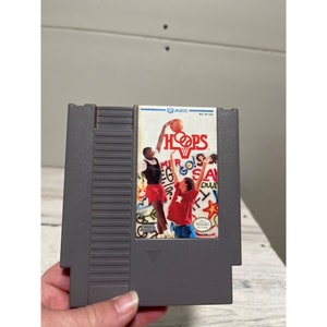 Hoops NES game cartridge circa 1985