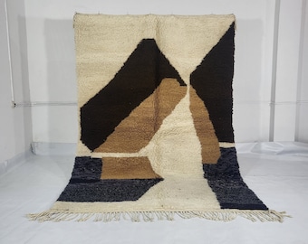 Artistic Beni Ourain Rug - Berber Carpet - Abstract Rug - Handmade Rug - Rug For Living Room - Moroccan Wool Rug - Oriental Rug - Area rug