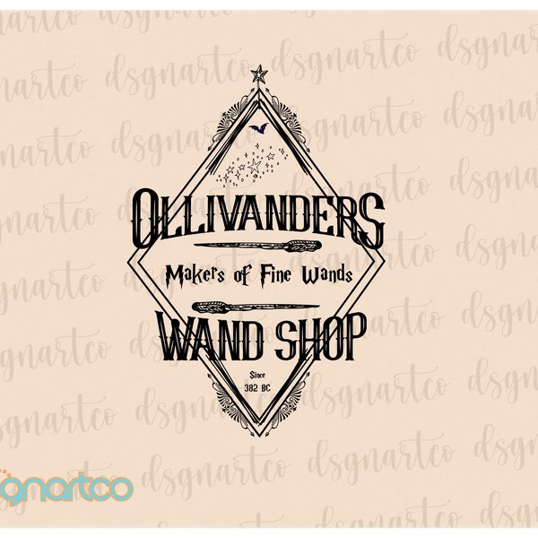Ollivander Wand Png - Etsy