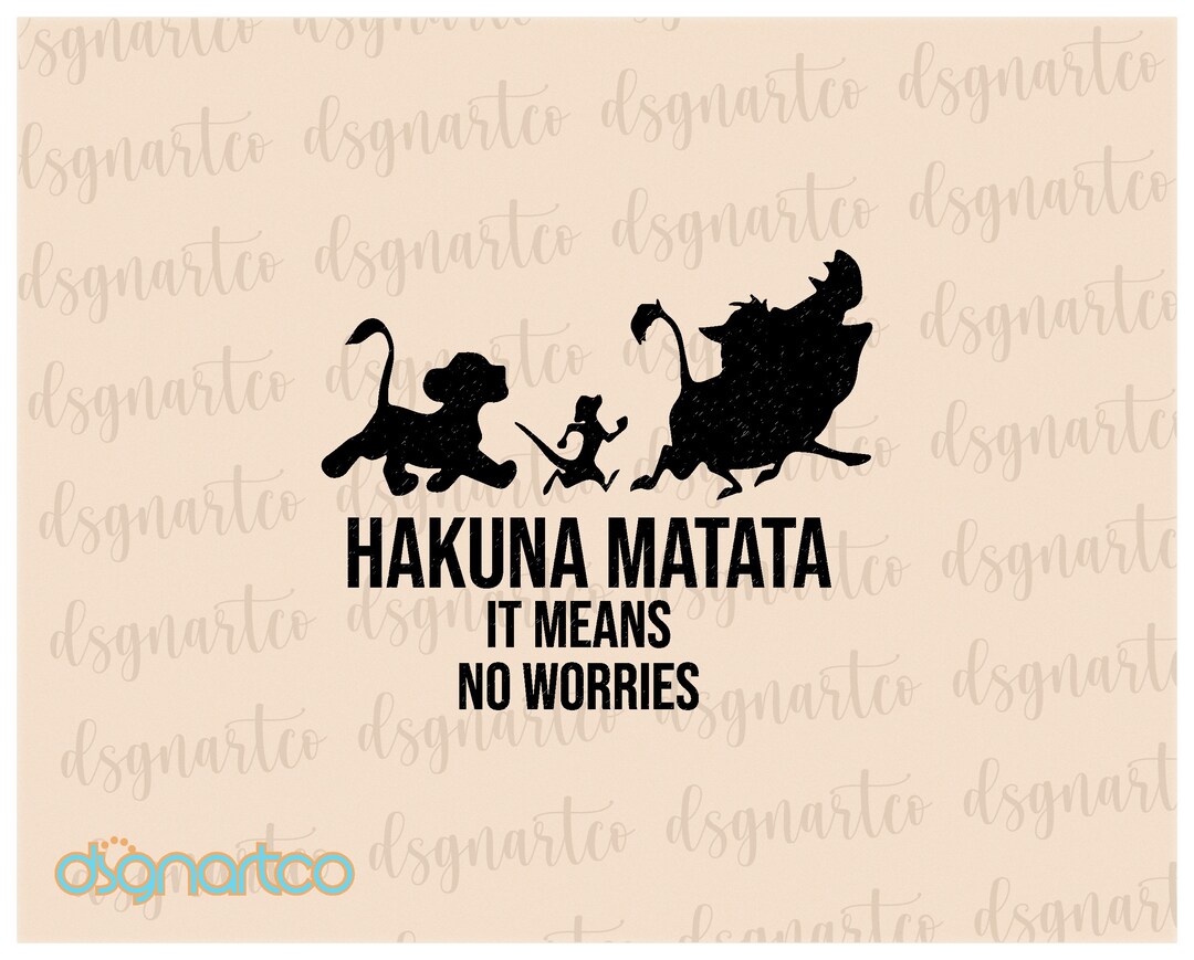 Family Trip SVG, Hakuna Matata SVG, Lion King Simba SVG, Customize Gift ...