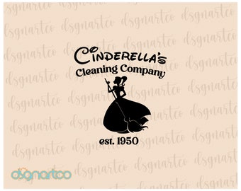 Cinderella's Cleaning Company SVG, Castle, Trip SVG, Customize Gift Svg, Vinyl Cut File, Svg, Pdf, Jpg, Png, Ai Printable Design Files