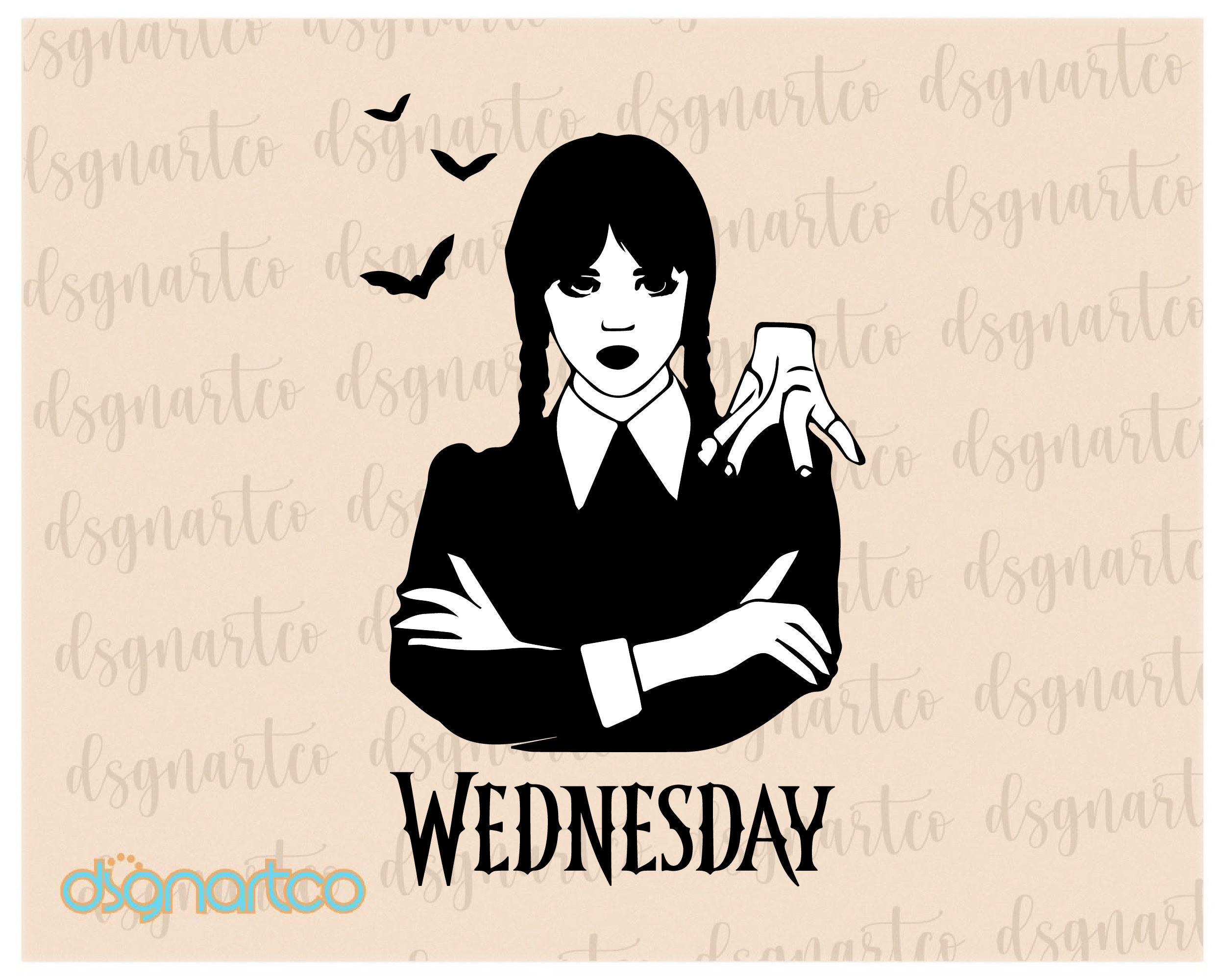 Wednesday Addams Family Netflix Series SVG Design File