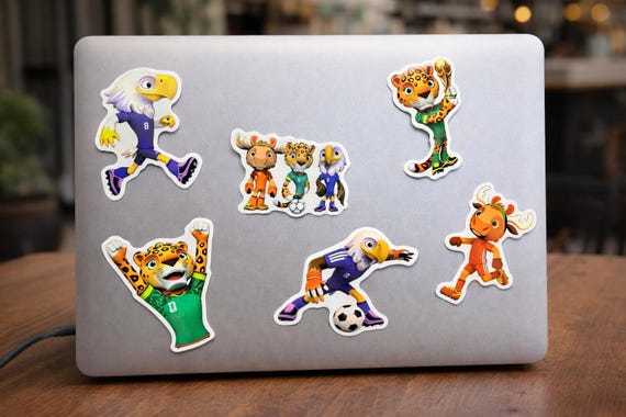 50Pcs 2026 World Cup USA Mexico Canada Mascots Graffiti Stickers