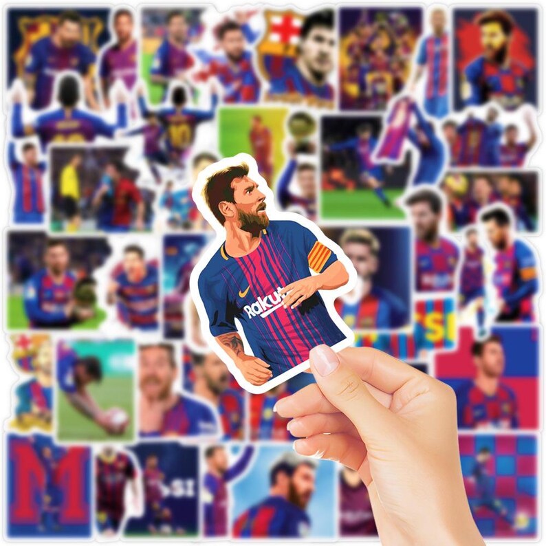 Messi Sticker Collection 50pcs World Cup Player Lionel Messi Soccer Player Graffiti Stickers ...