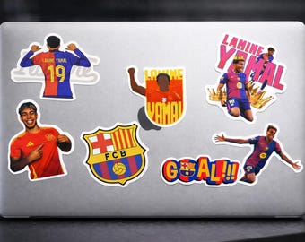 50 autocollants graffiti Lamine Yamal 2026 autocollants pour joueur de football célèbre