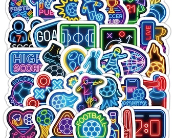 50 autocollants fluo coupe du monde de football 2026 autocollants imperméables