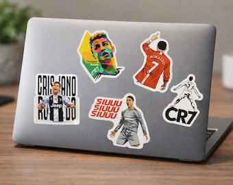 50 autocollants graffitis célèbre superstar du football Ronaldo style B