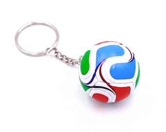 Coupe du monde 2026 mini 3d football football porte-clés ferme PVC porte-clés de football solide et durable
