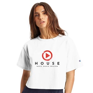Women&#39;s Cropped Heritage Crewneck T-Shirt | Champion T453W
